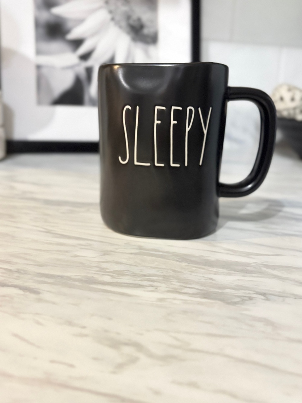 Rae Dunn Black Ceramic 'SLEEPY' Mug